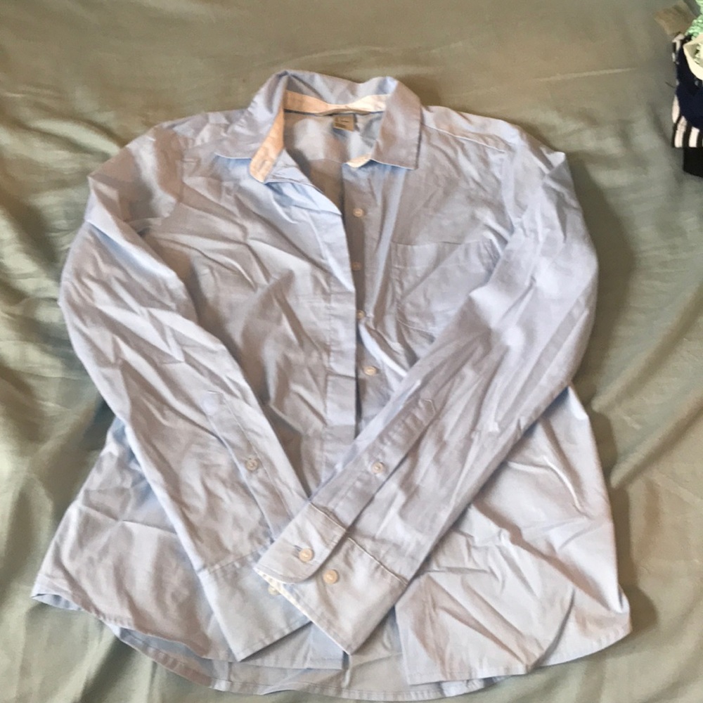 H-&M blue button down long sleeve!